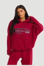 Burgunderroter Hoodie von Hidden Hills