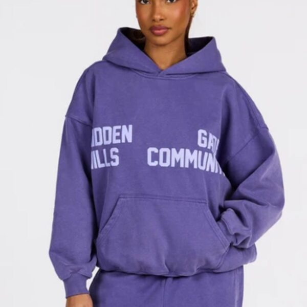 Hidden Hills Paarse Dames Hoodie met Bijpassende